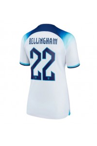 Engeland Jude Bellingham #22 Voetbaltruitje Thuis tenue Dames WK 2022 Korte Mouw